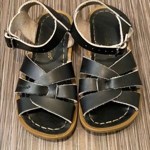 Black Salt Water Sandals -  size 10